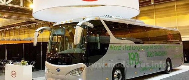 BYD C9 Первый в мире «междугородный» электроавтобус от BYD