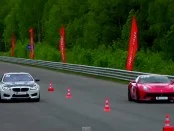 Видео: Ferrari F12 vs BMW M6 vs Audi S6