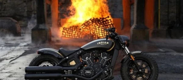 Мотоцикл Jack Daniels Indian Scout Bobber, покрытый настоящим золотом, ушёл с молотка