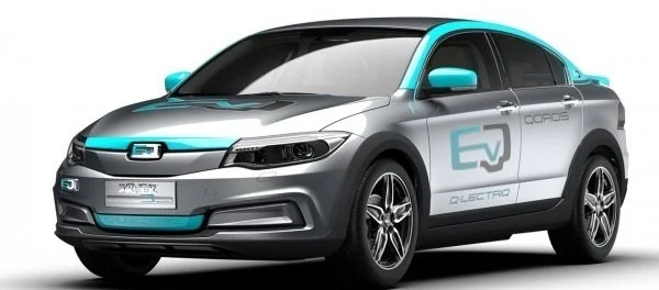 В Гуанчжоу представили прототип электромобиля от Qoros