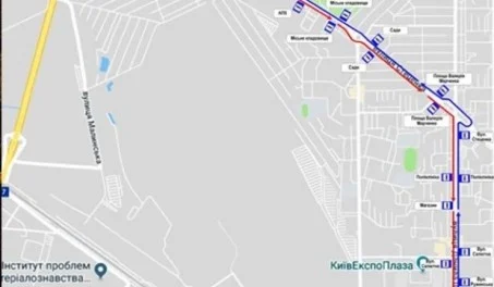 В Киеве один из автобусов изменит маршрут