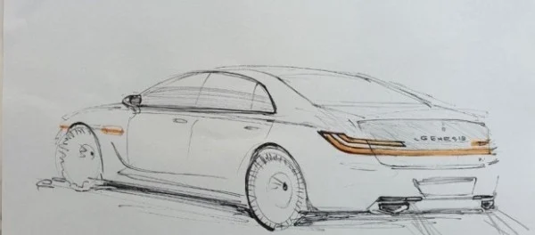 Дизайнер нарисовал обновленный Genesis G90 после закрытой презентации