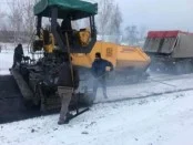 «Укравтодор» не будет платить за асфальт, уложенный в снег