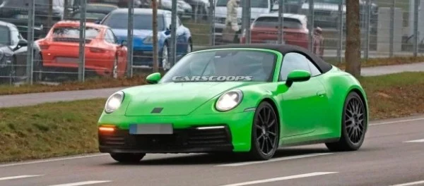 Porsche начал тесты нового кабриолета 911