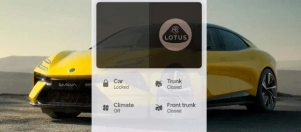 Електромобіль Lotus Emeya можна буде відкрити з iPhone або Apple Watch